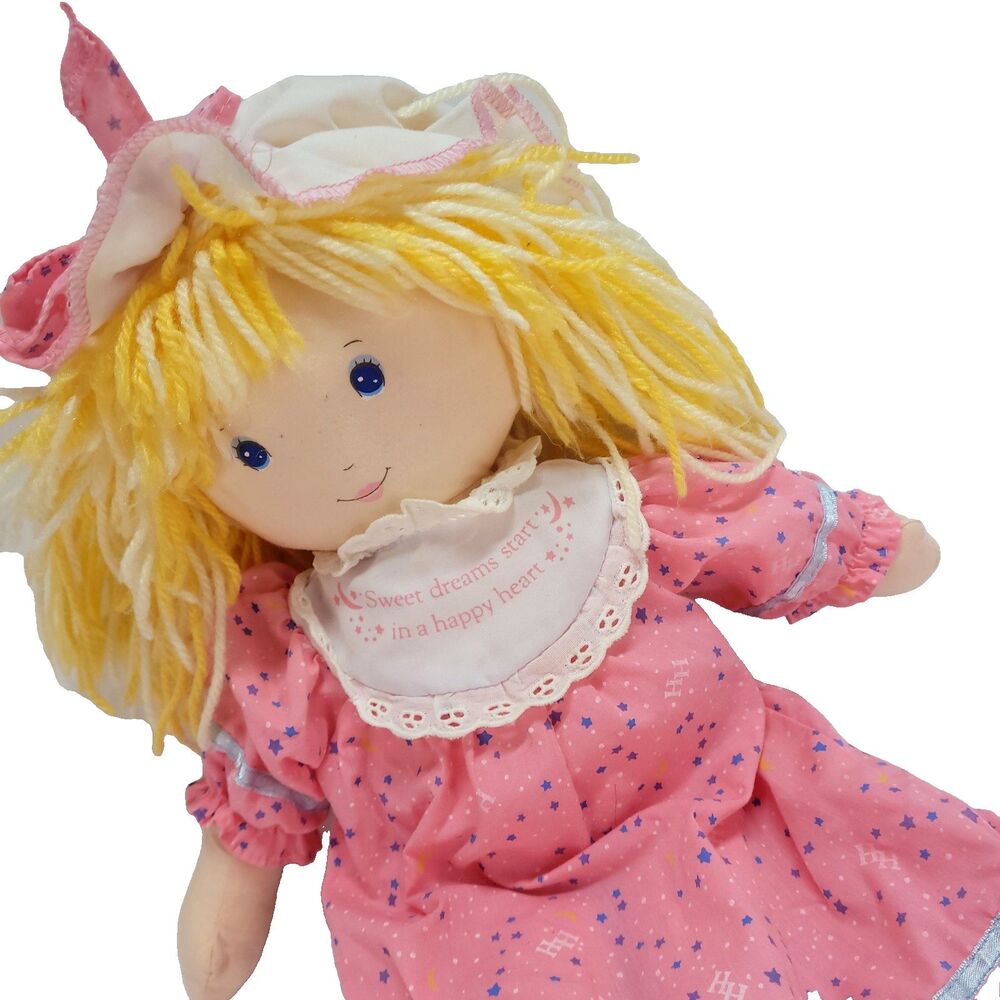 Holly Hobby Clothe Doll 1991 1st Ed. 16" Blonde Sweet Dreams Pink Dress Mattel